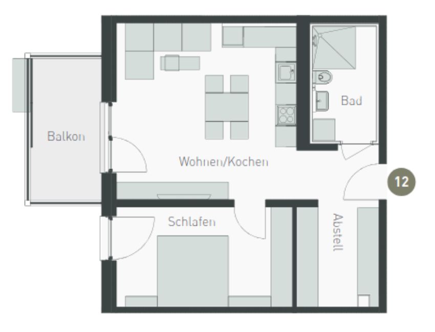 Grundriss Wohnung 12