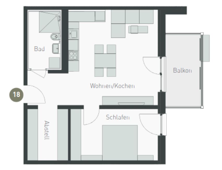 Grundriss Wohnung 18