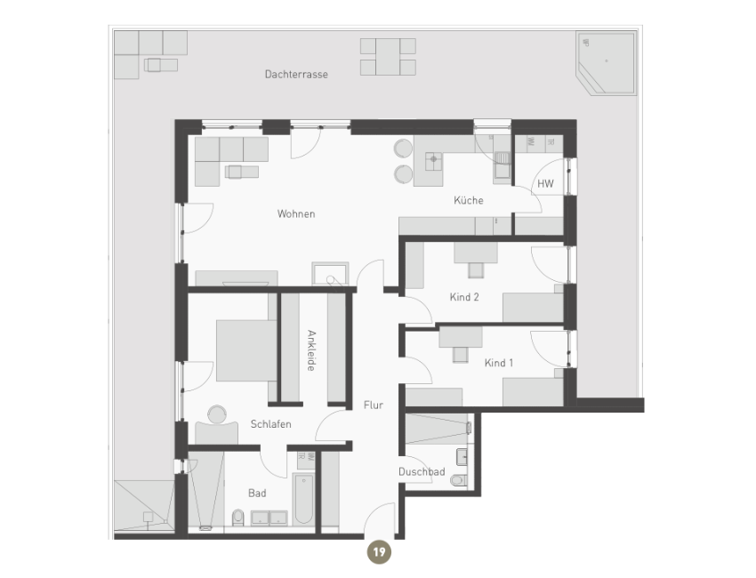 Grundriss Wohnung 19