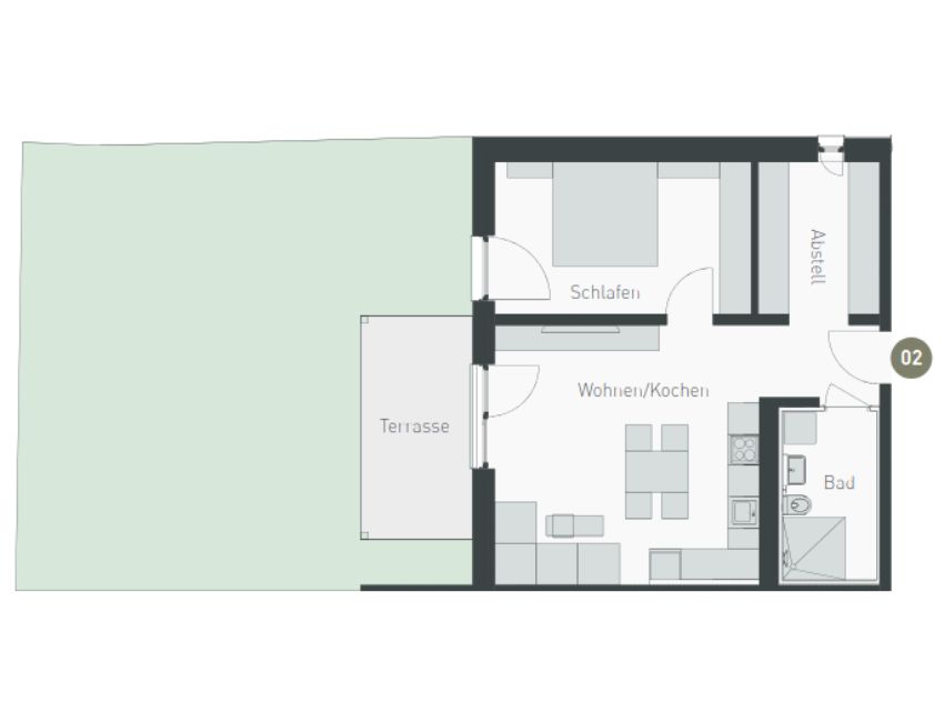 Grundriss Wohnung 2