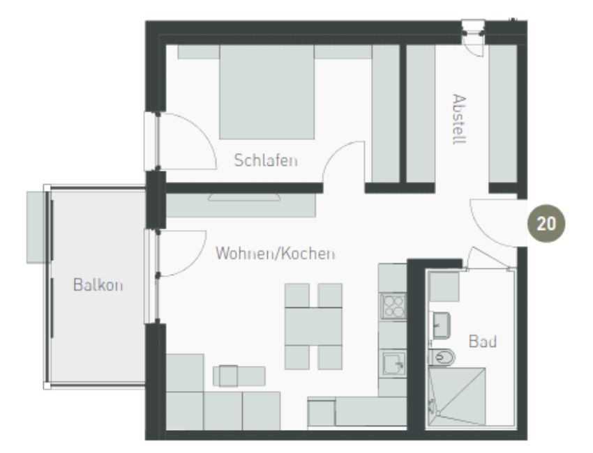 Grundriss Wohnung 20