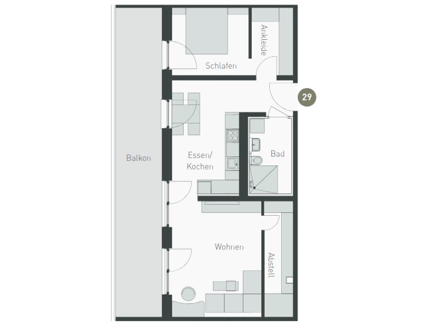 Grundriss Wohnung 29