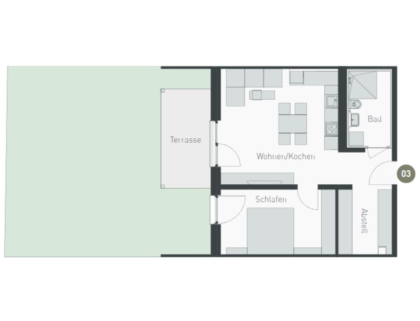 Grundriss Wohnung 3