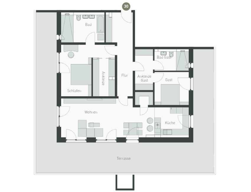 Grundriss Wohnung 30
