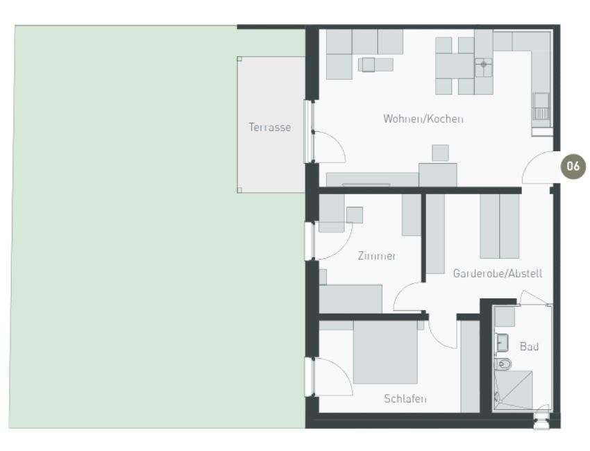 Grundriss Wohnung 6
