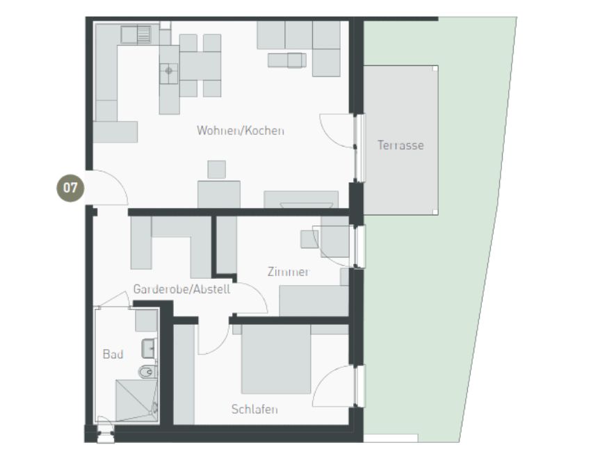 Grundriss Wohnung 7
