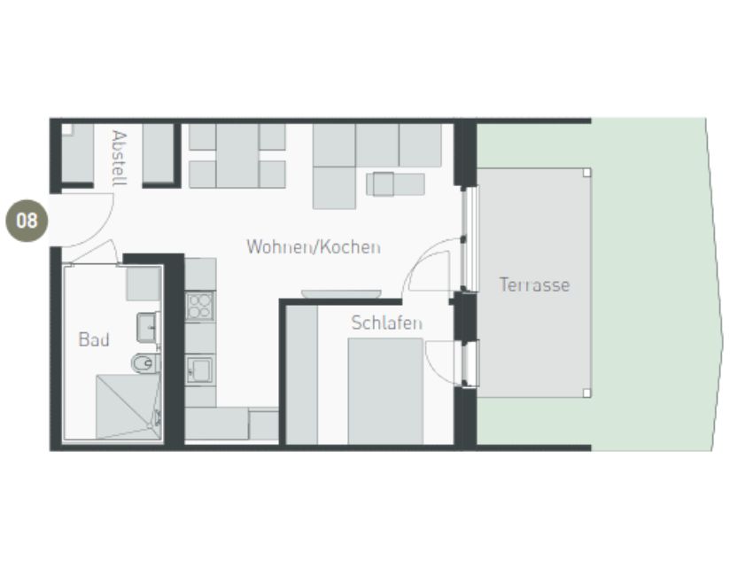 Grundriss Wohnung 8