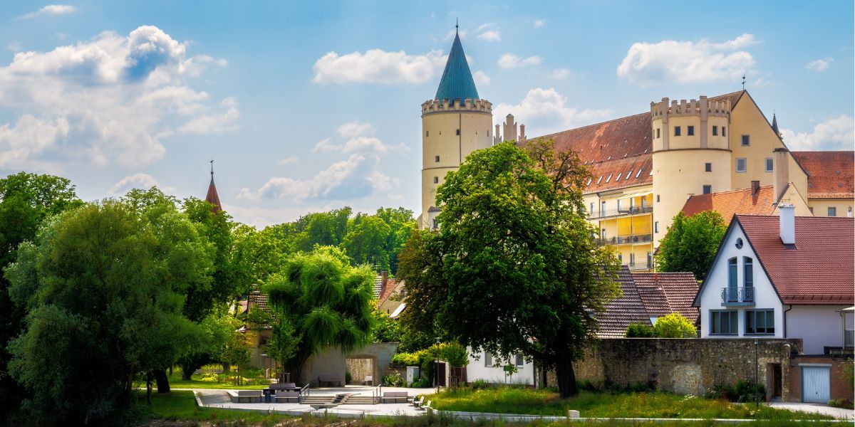 Sitzplatz an der Donau in Lauingen